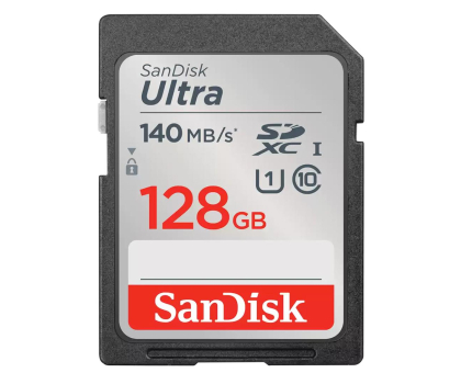 Karta pamięci Sandisk 128GB SDXC Ultra 140MB/s C10 UHS-I